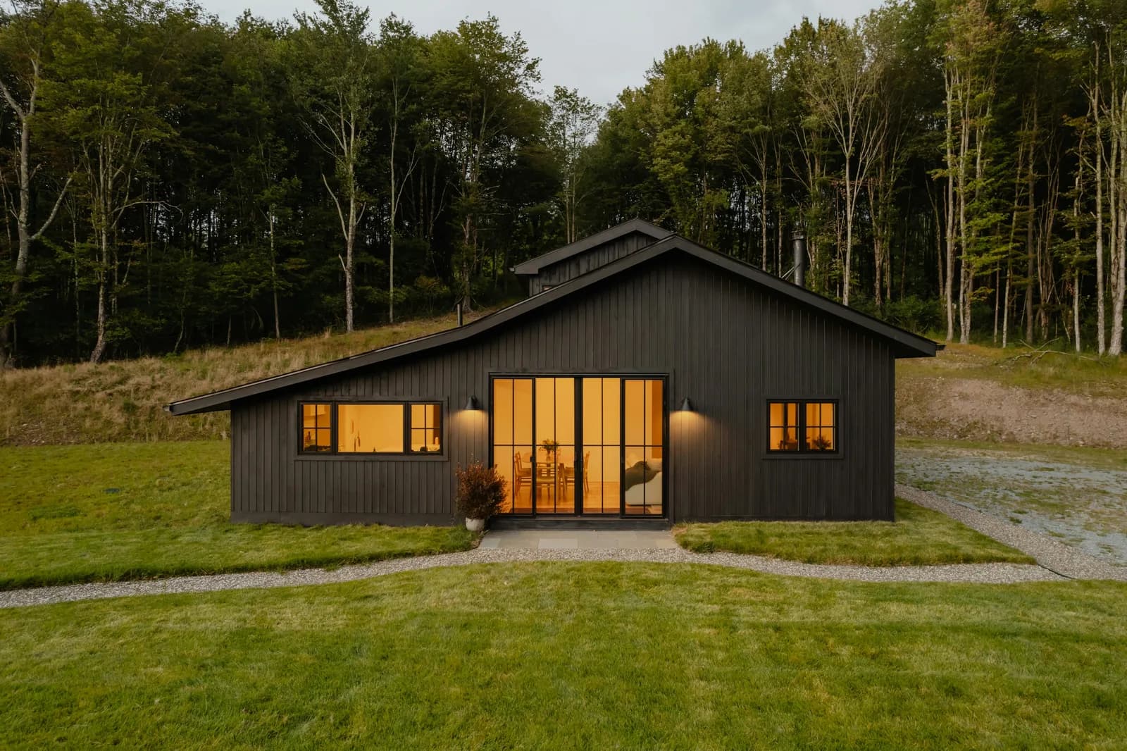 A bright, modern vacation rental living space